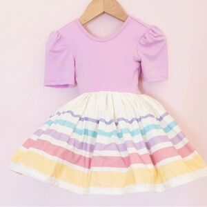 Pleiades Pastel Puff Sleeve Shortie-Orchid